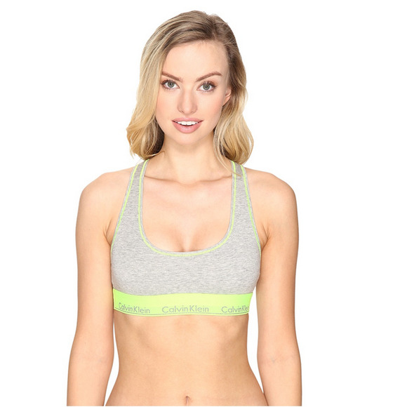 Calvin Klein Modern Cotton Collection Racerback Bralette Gray Size XS - Picture 1 of 1